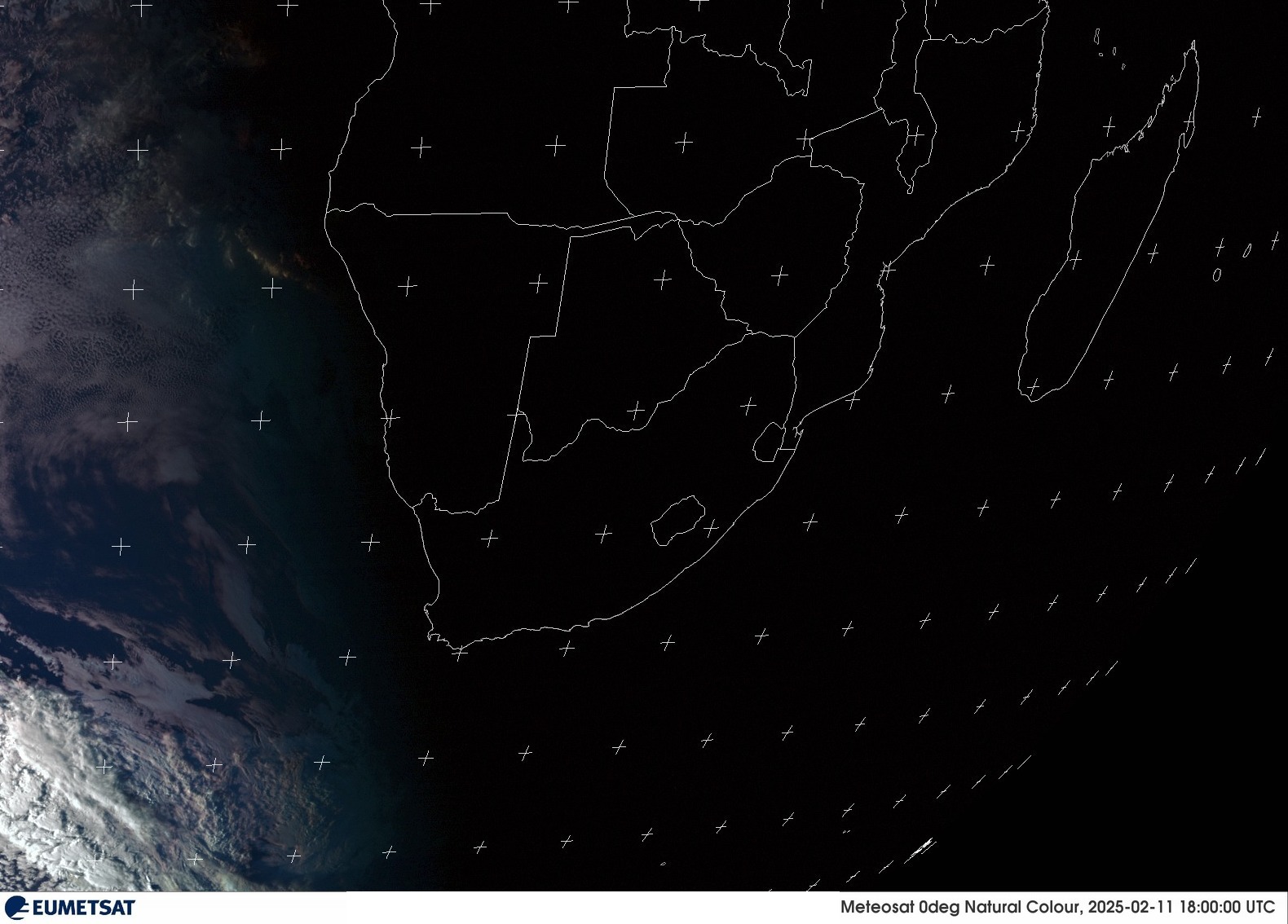 Last Visual Satellite Image